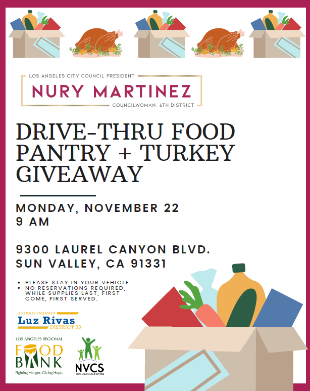 Drive-Thru Food Pantry + Turkey Giveaway