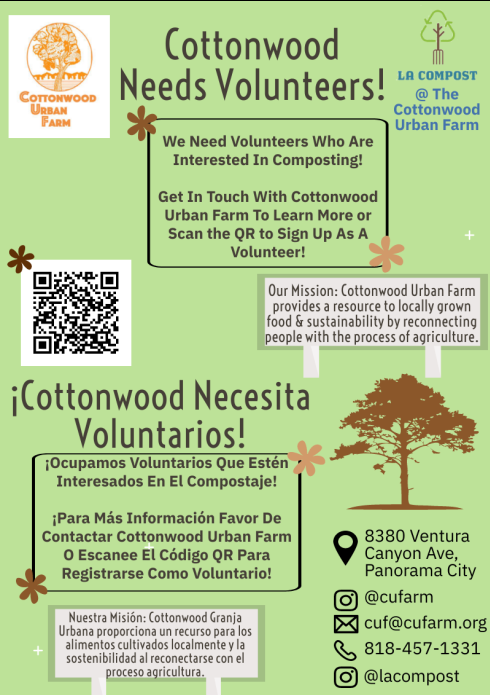 Cottonwood Needs Volunteers