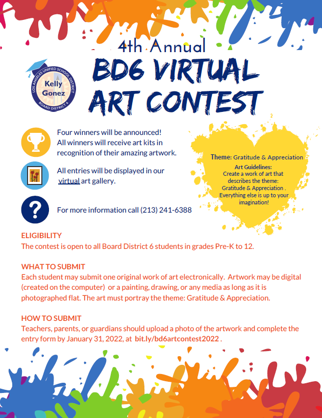 4th Annual BD6 Virtual Art Contest
